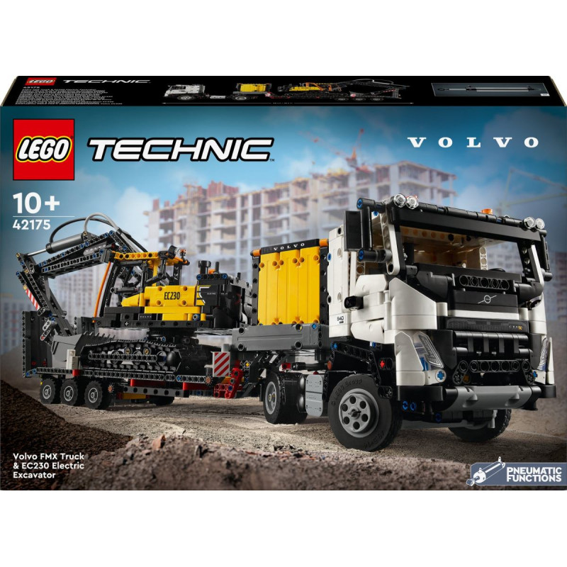 Lego Technic 42175 Ciężar&oacute;wka Volvo FMX i koparka EC230 Electric