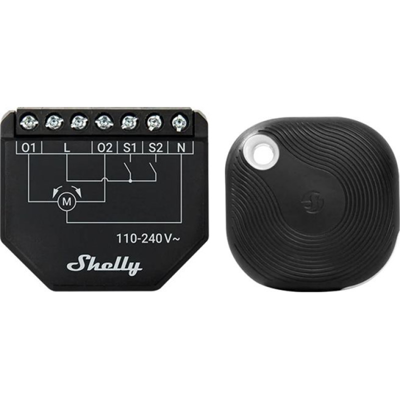 Shelly WiFi Shelly Shutter + BLU Button Tough 1 blinds/curtains controller