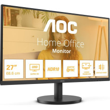 AOC B3 U27B3M computer monitor 68.6 cm (27") 3840 x 2160 pixels 4K Ultra HD LCD Black