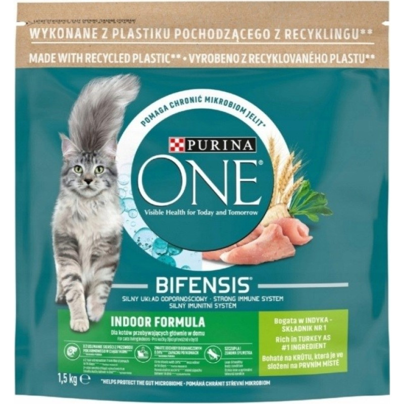 Purina Nestle PURINA One Bifensis Indoor Formula - dry cat food - 1,5 kg