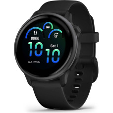 Garmin vívoactive 6 3.05 cm (1.2") AMOLED 42 mm Digital 390 x 390 pixels Touchscreen Black Wi-Fi GPS (satellite)