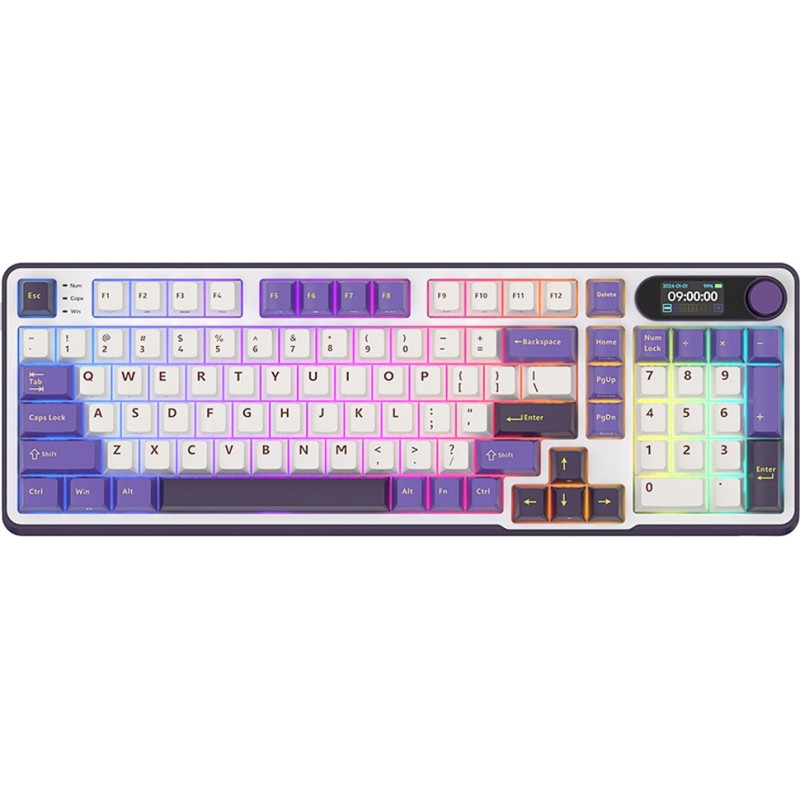 Royal Kludge RK S98 Blackberry, Chartreuse Switch, US