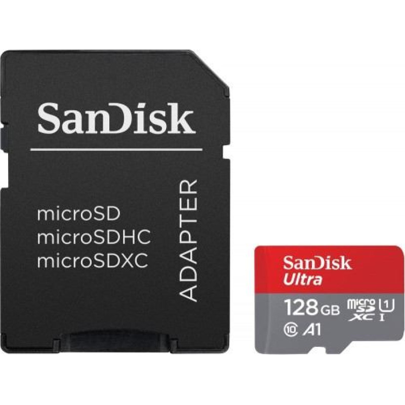 Sandisk Ultra microSDXC card 128GB 140MB/s A1 + Adapter SD