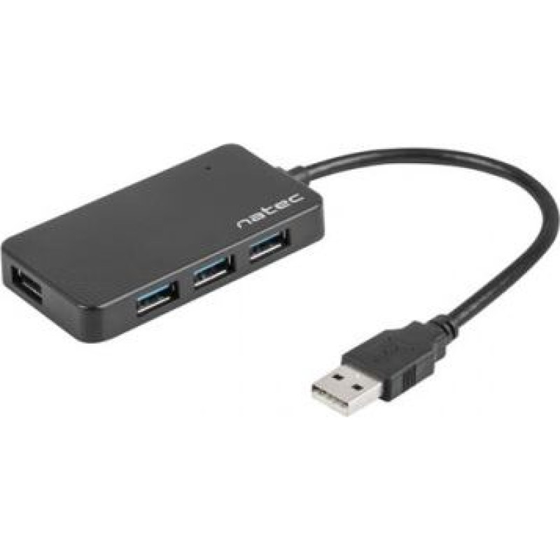 Natec Hub USB3.0 4-Port Moth black