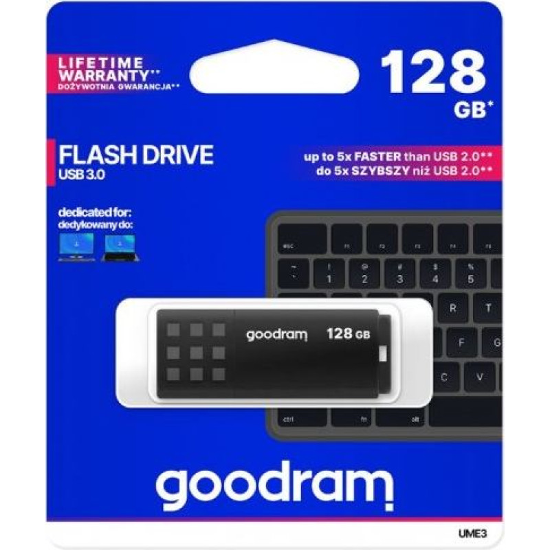Goodram Pendrive UME3 128GB USB 3.0 black