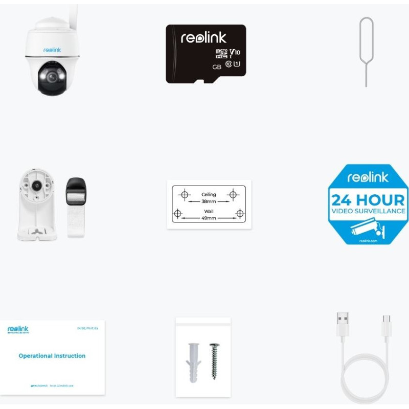 Reolink Go Series G430 - 5MP Outdoor Battery Camera, 4G LTE Network, Person/Vehicle/Animal Detection, 355&deg; Pan & 140&deg; Tilt