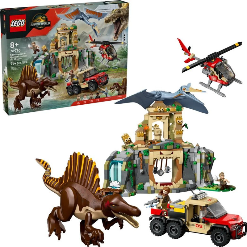 Lego JURASSIC WORLD 76976 Spinosaurus & Quetzalcoatlus Air Mission
