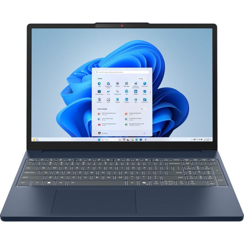 Lenovo IdeaPad Slim 3 15IRH10 Intel&reg; Core&trade; i5 i5-13420H Laptop 38.9 cm (15.3") WUXGA 16 GB DDR5-SDRAM 512 GB SSD Wi-Fi 6 (802.11ax) Windows 11 Home Blue