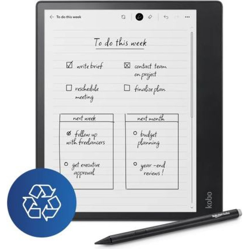Kobo Rakuten Kobo Elipsa 2E e-book reader Touchscreen 32 GB Wi-Fi Black
