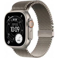Apple Watch Ultra 3 GPS + Cellular 49mm Natural Titanium Case with Natural Titanium Milanese Loop - Small