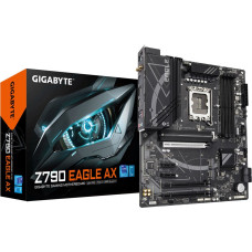Gigabyte Z790 EAGLE AX Motherboard - Supports Intel Core 14th Gen CPUs, 12+1+１Phases Digital VRM, up to 7600MHz DDR5 (OC), 3xPCIe 4.0 M.2, Wi-Fi 6E, 2.5GbE LAN, USB 3.2 Gen 2