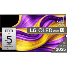 LG OLED evo AI OLED77G51LW TV 195.6 cm (77") 4K Ultra HD Smart TV Wi-Fi Black