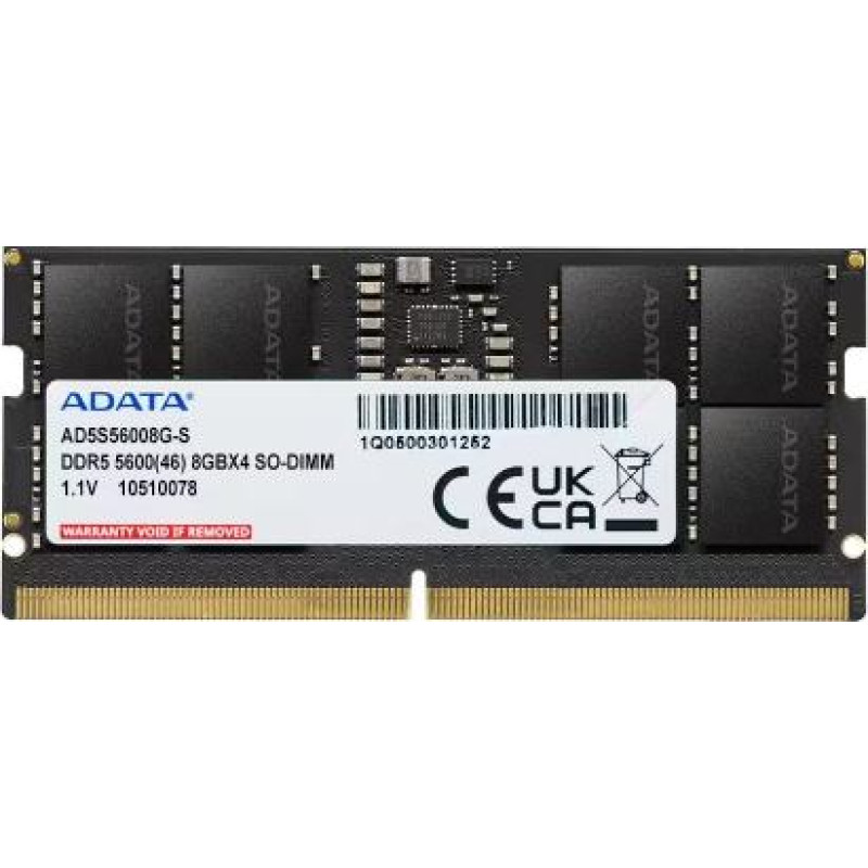 Adata Notebook memory Premier DDR5 5600 SODIMM 8GB SingleTray
