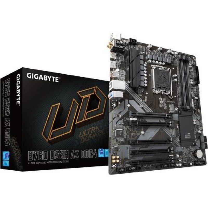 Gigabyte Motherboard B760 DS3H AX DDR4 s1700 4DDR4 DP/HDMI ATX