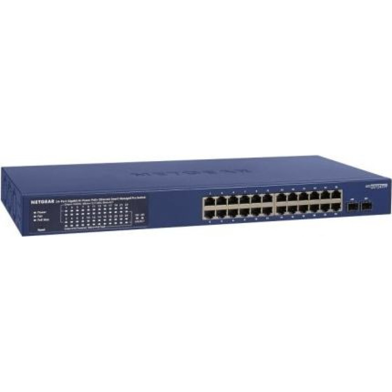 Netgear GS724TP-300EUS network switch Managed L2/L3/L4 Gigabit Ethernet (10/100/1000) Power over Ethernet (PoE) Blue