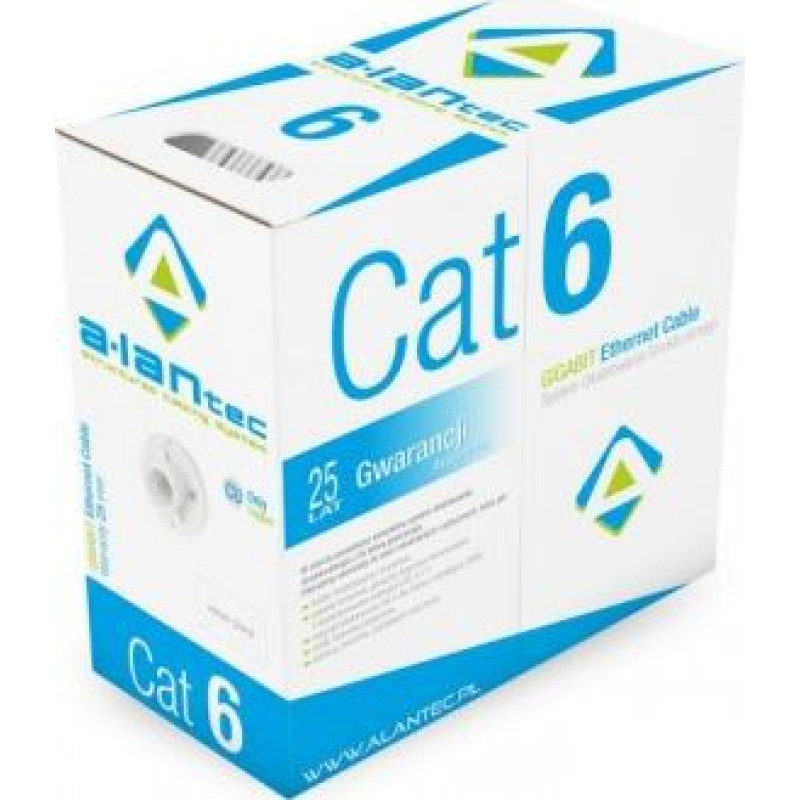 Alantec A-LAN KIU6LINKA305 networking cable Grey 305 m Cat6 U/UTP (UTP)