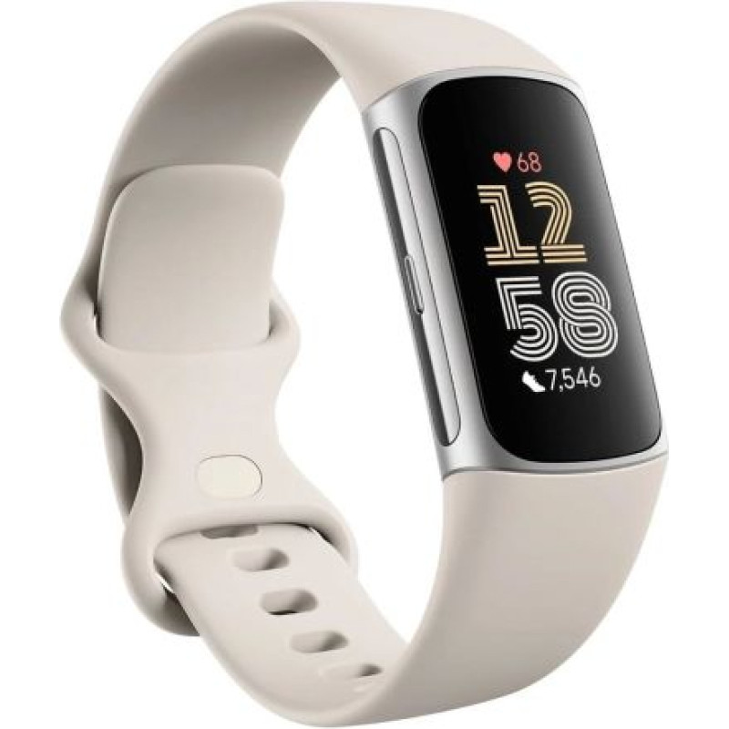 Fitbit Charge 6 Advanced Fitness and Health Tracker, Porcelain EU