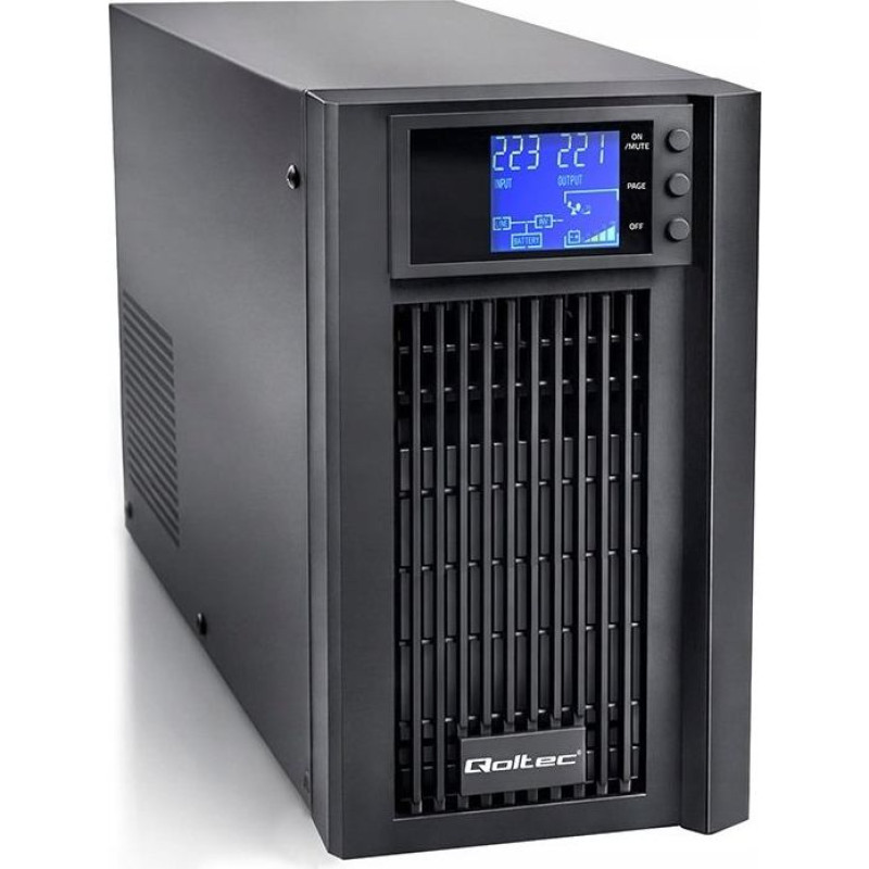 Qoltec Pure Sine Wave UPS 2kVA 1600W AVR LCD