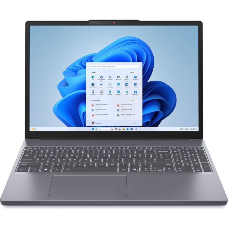 Lenovo Ideapad Slim 3-15 - Ryzen 5 7535HS | 15,3"-WUXGA | 16GB | 512GB | Podśw. klaw. | no Os | Szary