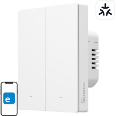 Sonoff M5-2C-80W WiFi Matter smart wall switch (2-channel, for frame)
