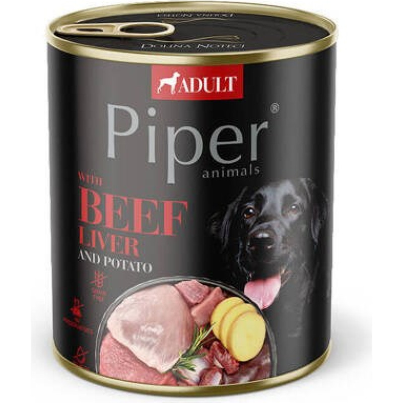 Dolina Noteci Piper with beef liver and potatoes - Wet dog food 800 g