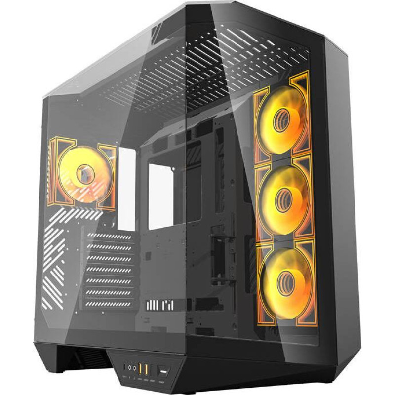 Darkflash DY470 computer case (black) + 4 fans