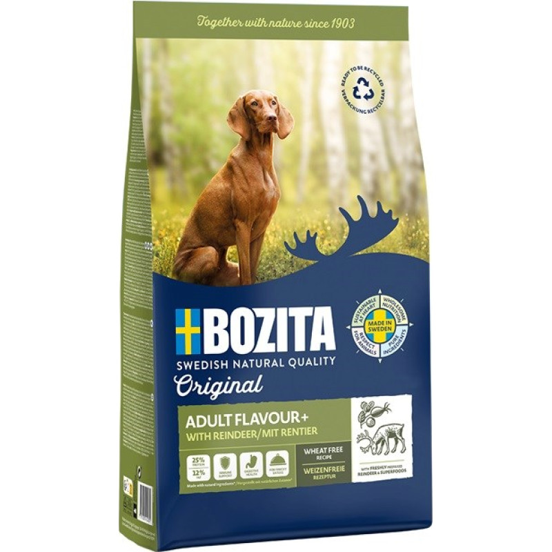 Bozita Original Adult Flavour+ Reindeer - dry dog food - 12kg