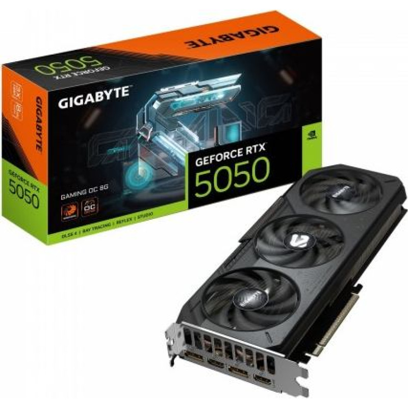 Gigabyte Graphics card GeForce RTX 5050 8G GAMING OC 8GB GDDR6 128BIT 2DP/2HDMI