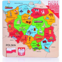 Daffi Puzzle wooden Map of Poland
