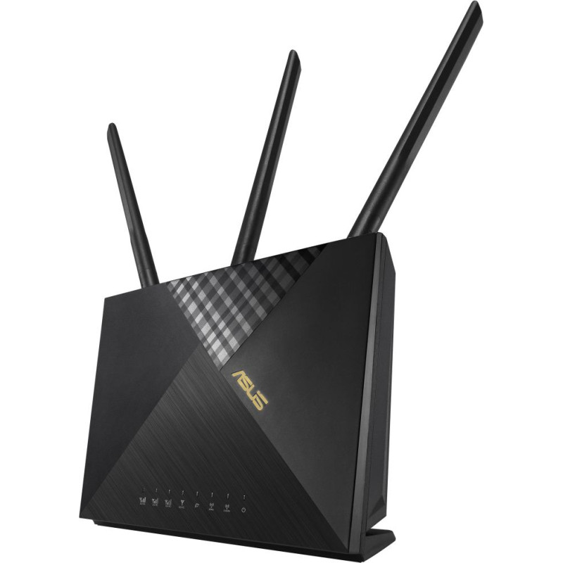 Asus 4G-AX56 juhtmevaba ruuter Gigabit Ethernet Kaks sagedusala (2,4 GHz / 5 GHz) Must
