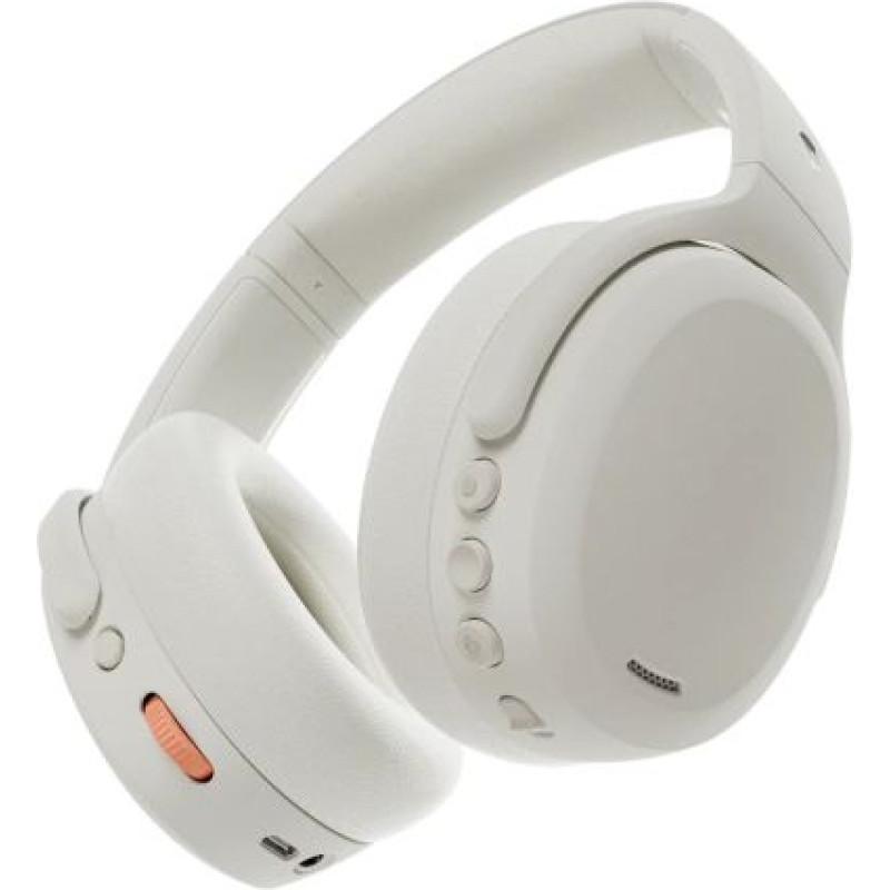 Skullcandy Crusher Bluetooth Wireless Over-ear Headphones with Active Noise Cancellation 2, BT 5.0, White EU (S6CAW-S951)