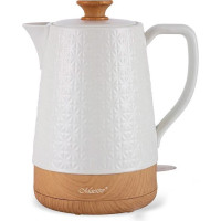 Maestro MR-076 electric kettle 1.8 L 1800 W White, Wood