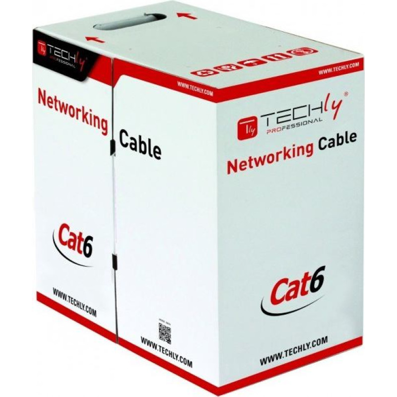 Techly ITP6-305-BL networking cable Blue 305 m Cat6 U/UTP (UTP)