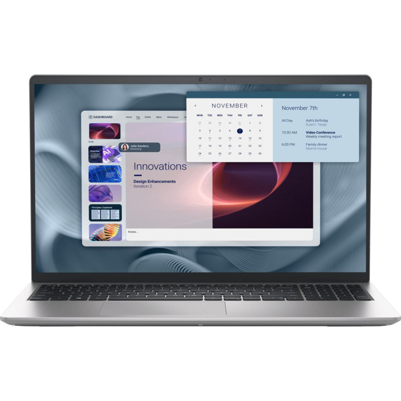 Dell Pro 15 Essential PV15250 Intel&reg; Core&trade; i5 i5-1334U Laptop 39.6 cm (15.6") Full HD 16 GB DDR5-SDRAM 1 TB SSD Wi-Fi 6 (802.11ax) Windows 11 Pro Platinum, Silver