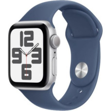 Apple Watch SE (2024) GPS 40mm Silver Alu Case, Denim Sport Strap M/L EU MXED3