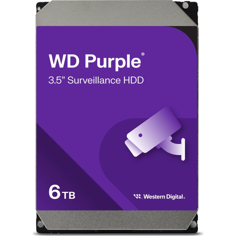 WD Dysk serwerowy WD Purple 6TB 3.5'' SATA III (6 Gb/s)  (WD64PURZ)