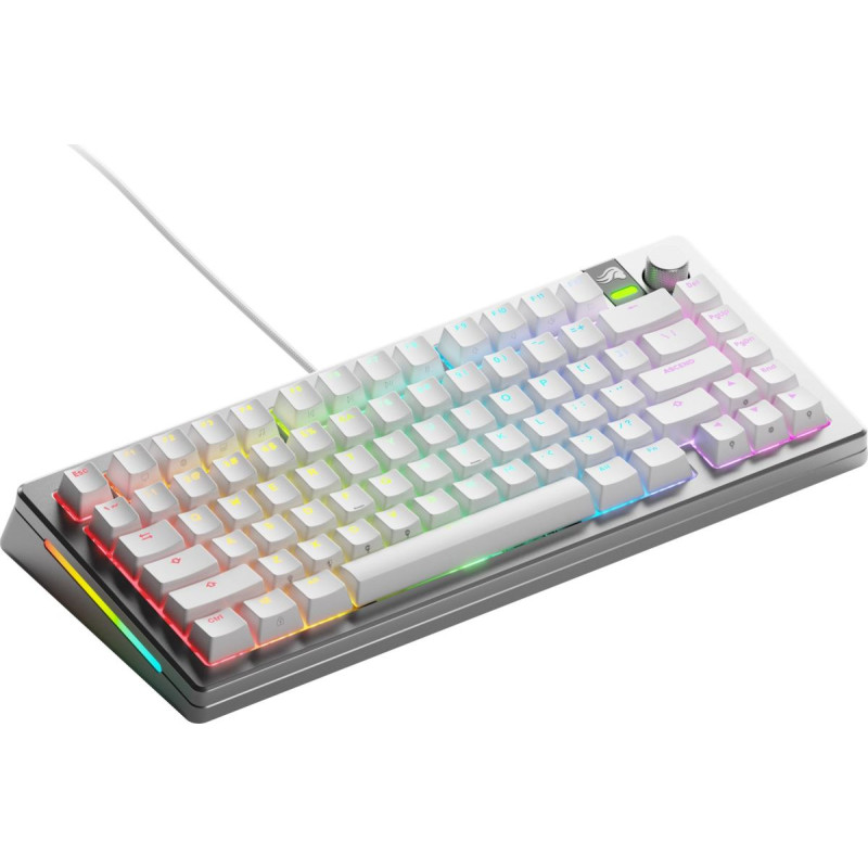 Glorious Klawiatura Glorious PC Gaming Race Glorious GMMK 3 Pro 75 % Custom Gaming-Tastatur - Pre-Built, ANSI (US), Fox Switches, silber