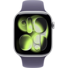 Apple Watch Series 11&nbsp;GPS+Cellular&nbsp;42mm&nbsp;Silver Aluminium Case with Purple Fog Sport Band - S/M