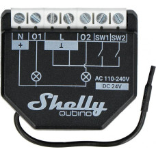 Shelly Qubino Wave2PM Controller, 2-channel, Z-Wave (Power measurement)