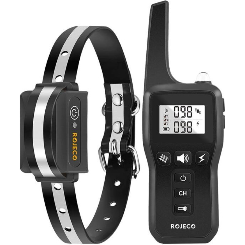 Rojeco 1000m electric bark collar PD529 (Black)