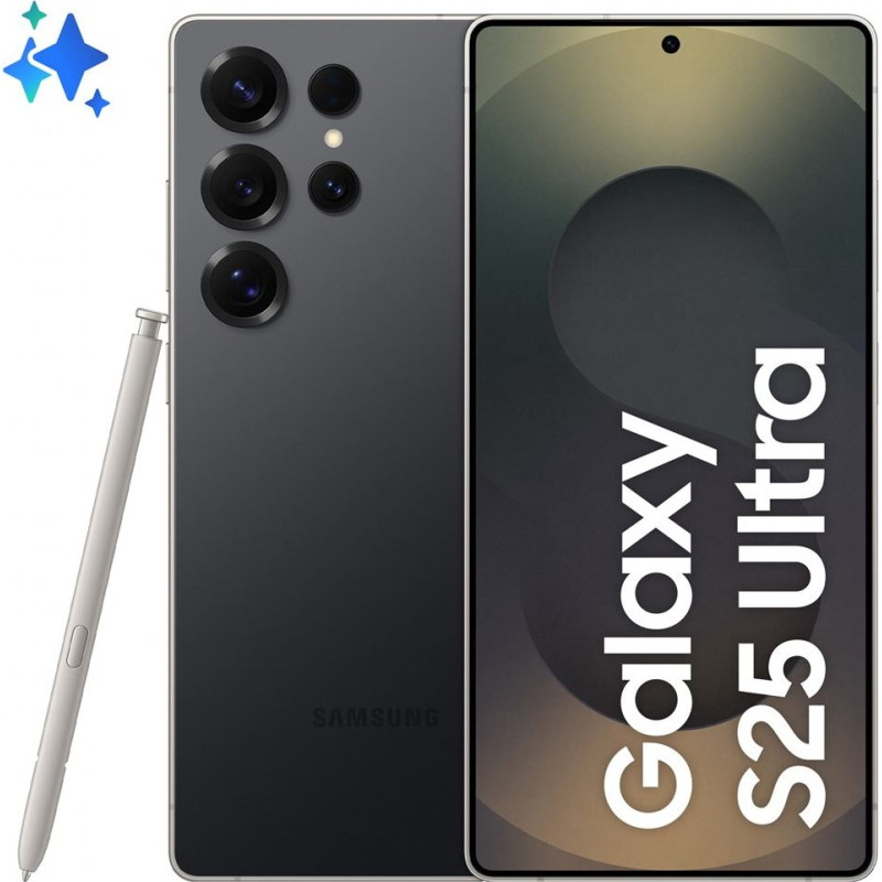 Samsung Galaxy S25 Ultra 17.5 cm (6.9") Dual SIM Android 15 5G USB Type-C 12 GB 256 GB 5000 mAh Black, Titanium