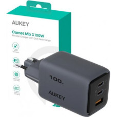 Aukey Comet Mix 3 Wall Charger PA-C5 3xUSB (2xUSB-C i 1xUSB-A) 100W 5A QC5.0 PD3.0 AFC PPS FCP SCP