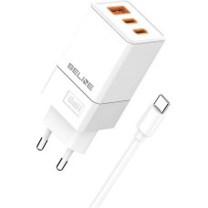 Beline Charger 65W GaN 2xUSB-C +USB-A + USB-C cable