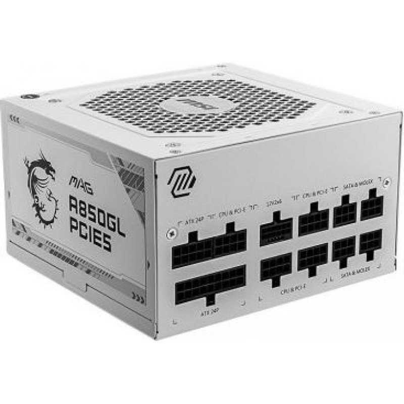 MSI Modular power supply MAG A850GL PCIE5 850W 80PLUS GOLD white