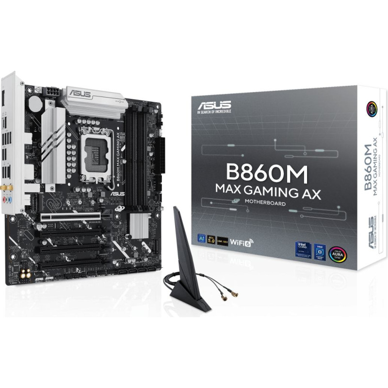 Asus B860M MAX GAMING AX Intel B860 LGA 1851 (Socket V1) Mikro ATX