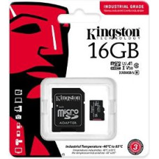 Kingston Memory card microSD 16GB CL10 UHS-I Industrial