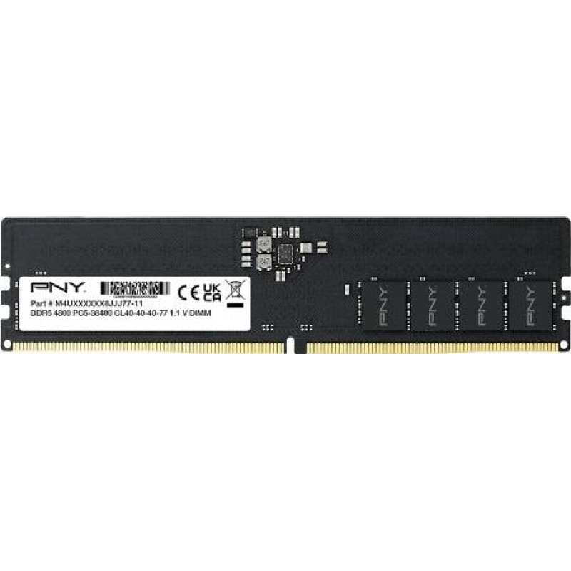 PNY Memory 8GB DDR5 4800 DIMM BULK MD8GSD54800-BLK