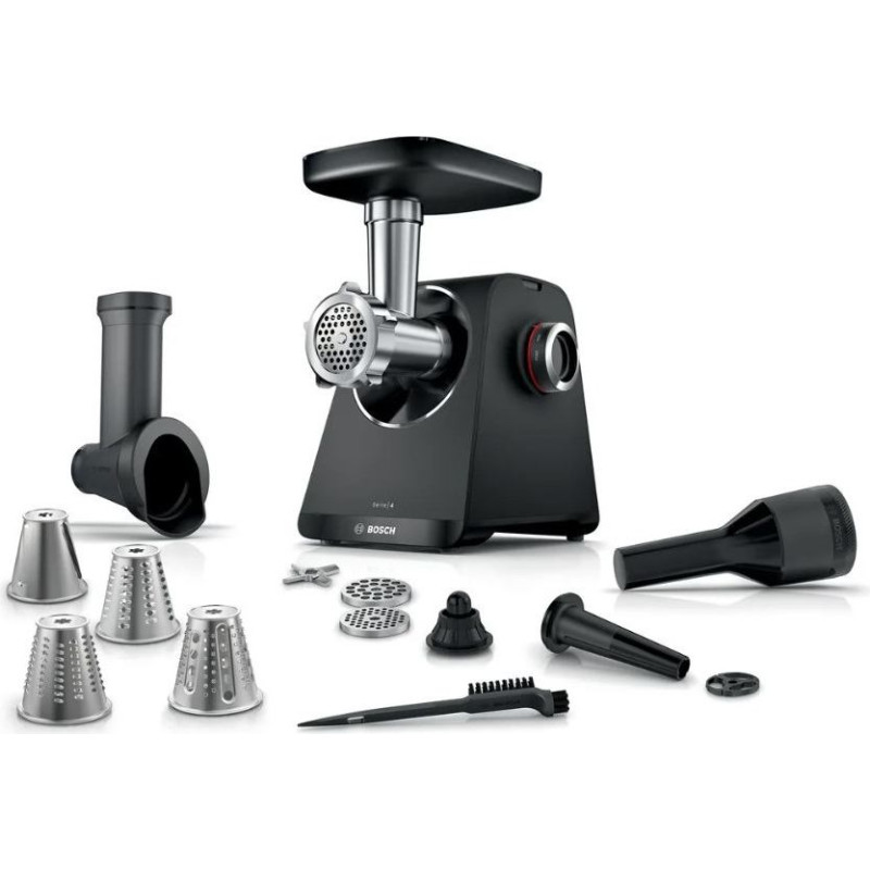 Bosch Serie 4 MFWS440B mincer 1900 W Black, Silver