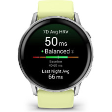 Garmin Venu 010-03014-02 smartwatch / sport watch 3.56 cm (1.4") AMOLED 45 mm Digital 454 x 454 pixels Touchscreen Silver Wi-Fi GPS (satellite)