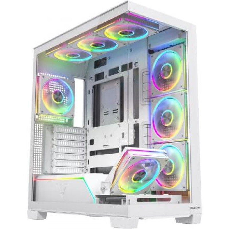 Modecom Case PC VOLCANO STELLAR PLUS ARGB MIDI 8F White